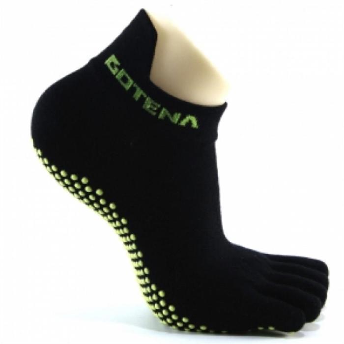 Tåstrømper Yoga Powergrip Sort