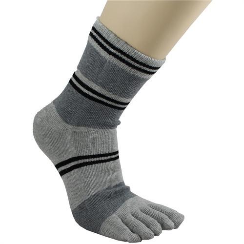 Tåstrømper One-Size Grå Med Striber