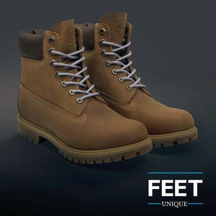 Lysegrå Runde Snørebånd - Feet Unique - Lion Feet - Snørebånd