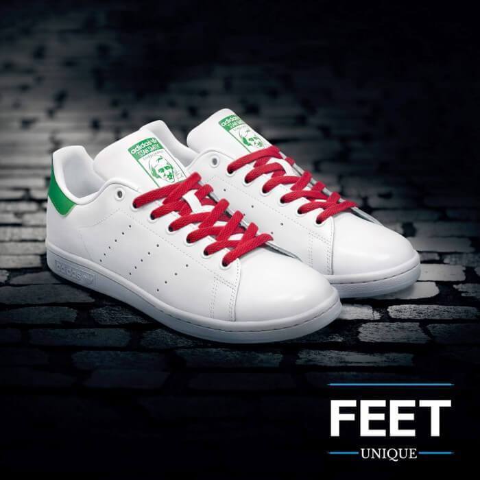 Røde Flade Snørebånd - Feet Unique - Lion Feet - Snørebånd
