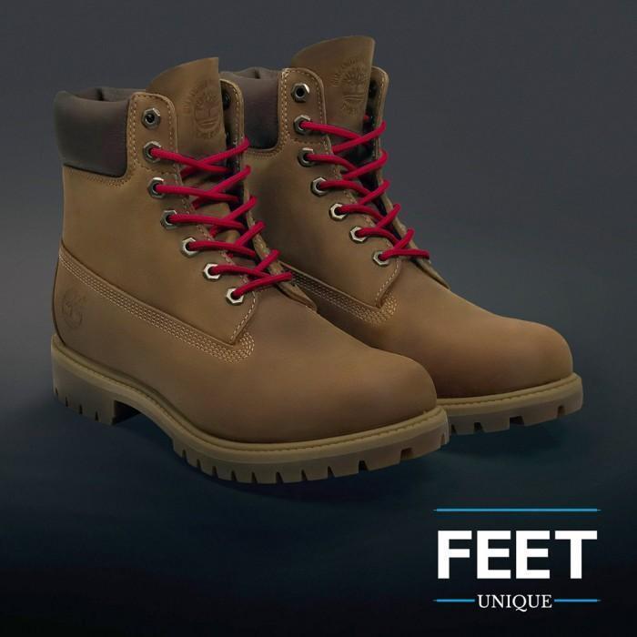 Røde Runde Snørebånd - Feet Unique - Lion Feet - Snørebånd