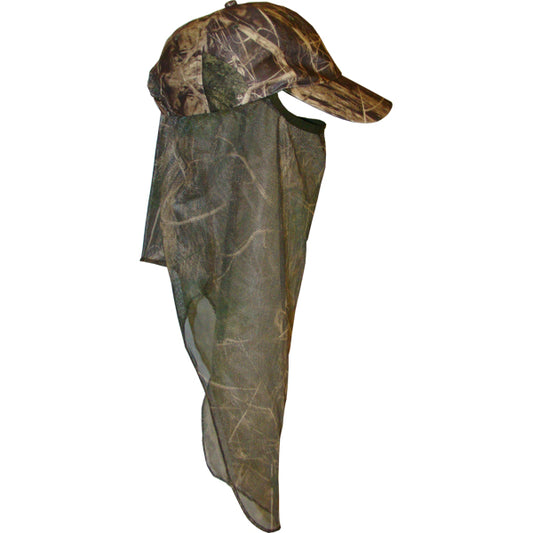 Camouflagekasket med net