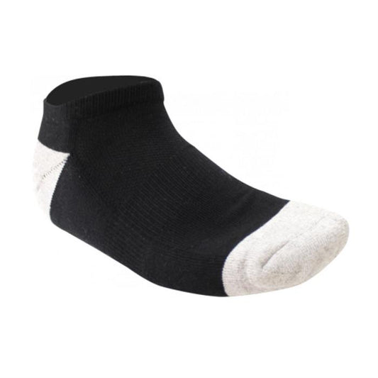 Løbestrømpe Sort - Med Sølvtråd